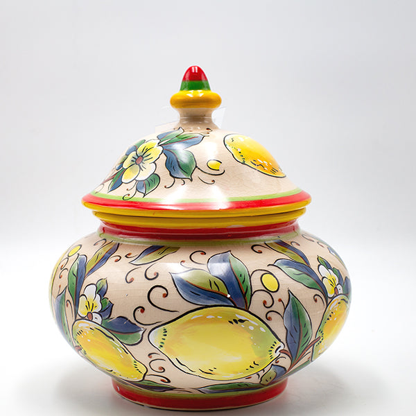 ΔΙΑΚΟΣΜΗΤΙΚΟ ΜΠΩΛ ΚΕΡΑΜΙΚΟ ΜΠΕΖ ΜΕ ΛΕΜΟΝΙΑ 20.5x20.5x22