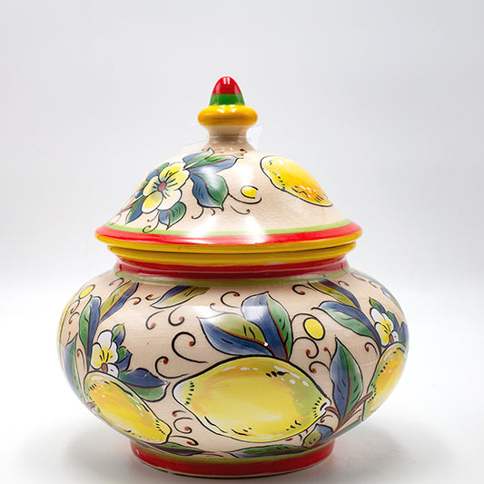 ΔΙΑΚΟΣΜΗΤΙΚΟ ΜΠΩΛ ΚΕΡΑΜΙΚΟ ΜΠΕΖ ΜΕ ΛΕΜΟΝΙΑ 20.5x20.5x22