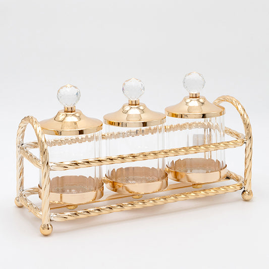 S/3 ΔΙΑΚΟΣΜΗΤΙΚΑ ΜΠΩΛ ΜΕΤΑΛΛΟ-ΓΥΑΛΙ ΧΡΥΣΟ 13x29εκ