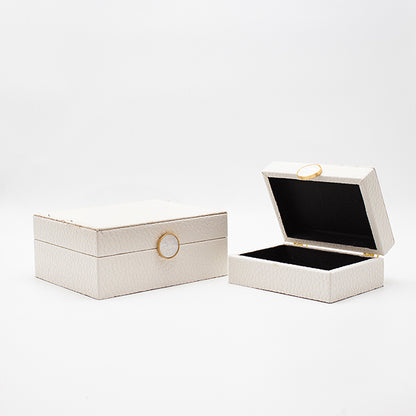 S/2 ΔΙΑΚΟΣΜΗΤΙΚΑ ΚΟΥΤΙΑ ΞΥΛΙΝΑ ΛΕΥΚΟ 20x16x8/16x11x6