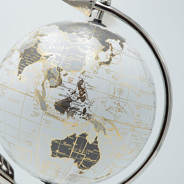 ΥΔΡΟΓΕΙΟΣ ΜΕΤΑΛΛΙΚΗ ΛΕΥΚΗ - ΑΣΗΜΙ 20x43εκ