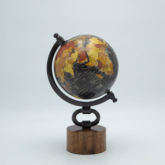 ΥΔΡΟΓΕΙΟΣ ΜΕΤΑΛΛΙΚΗ ΜΑΥΡΟ-ΚΑΦΕ 15x28εκ