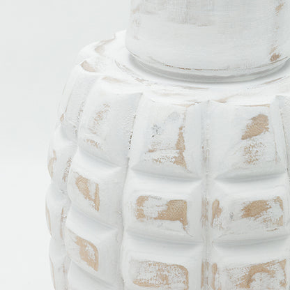 ΒΑΖΟ ΞΥΛΙΝΟ ΛΕΥΚΟ-ΚΑΦΕ 22x22x41