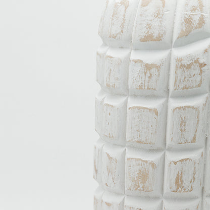 ΒΑΖΟ ΞΥΛΙΝΟ ΛΕΥΚΟ-ΚΑΦΕ 19x19x66