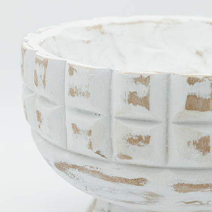 ΔΙΑΚΟΣΜΗΤΙΚΟ ΜΠΩΛ ΞΥΛΙΝΟ ΛΕΥΚΟ-ΚΑΦΕ 24x24x18