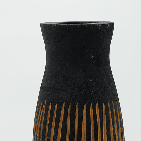 ΒΑΖΟ ΞΥΛΙΝΟ ΜΑΥΡΟ-ΚΑΦΕ 14x14x37