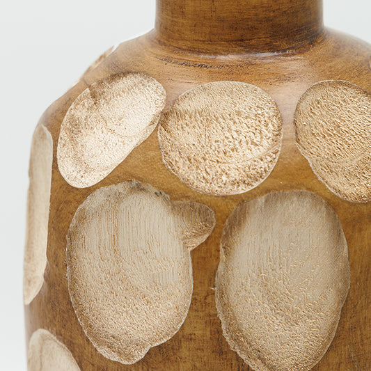 ΒΑΖΟ ΞΥΛΙΝΟ ΚΑΦΕ-ΜΠΕΖ 17x17x37