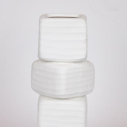 ΒΑΖΟ ΚΕΡΑΜΙΚΟ ΛΕΥΚΟ 15x15x38