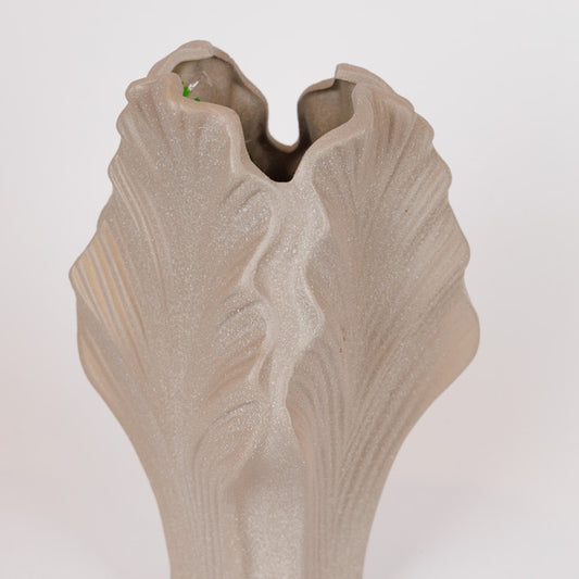 ΒΑΖΟ ΣΕ ΣΧΗΜΑ ΦΥΛΛΟΥ ΚΕΡΑΜΙΚΟ ΚΑΦΕ 17x17x33