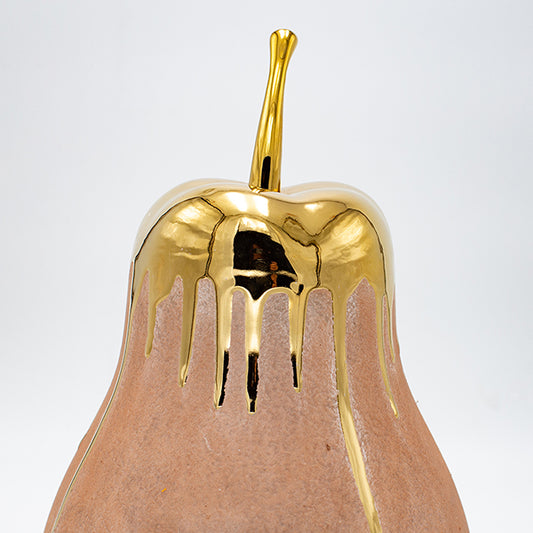 ΔΙΑΚΟΣΜΗΤΙΚΟ ΑΧΛΑΔΙ ΚΡΕΜ-ΧΡΥΣΟ 17.5x17.5x30.5