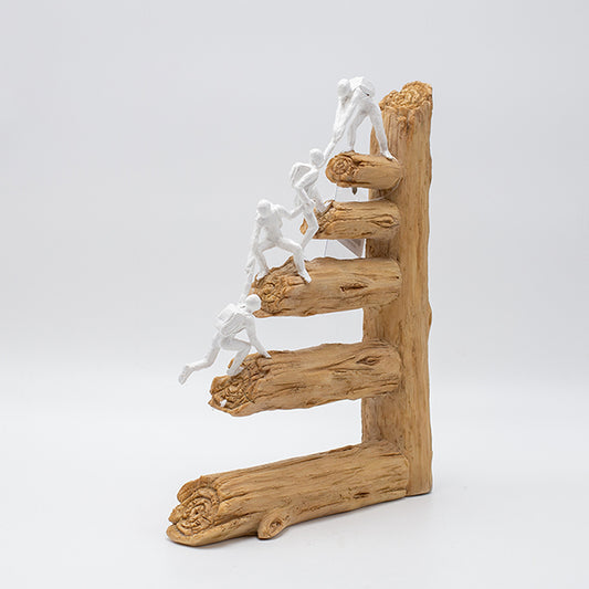 ΔΙΑΚΟΣΜΗΤΙΚΟ ΓΛΥΠΤΟ ΜΕ ΑΝΘΡΩΠΙΝΕΣ ΦΙΓΟΥΡΕΣ ΠΟΥ ΣΚΑΡΦΑΛΩΝΟΥΝ ΠΟΛΥΡΕΖΙΝ ΦΥΣΙΚΟ-ΛΕΥΚΟ 22x6.5x26