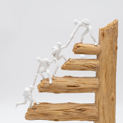 ΔΙΑΚΟΣΜΗΤΙΚΟ ΓΛΥΠΤΟ ΜΕ ΑΝΘΡΩΠΙΝΕΣ ΦΙΓΟΥΡΕΣ ΠΟΥ ΣΚΑΡΦΑΛΩΝΟΥΝ ΠΟΛΥΡΕΖΙΝ ΦΥΣΙΚΟ-ΛΕΥΚΟ 22x6.5x26