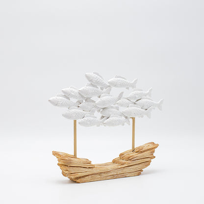 ΔΙΑΚΟΣΜΗΤΙΚΟ ΓΛΥΠΤΟ ΚΟΠΑΔΙ ΨΑΡΙΩΝ ΠΟΛΥΡΕΖΙΝ ΦΥΣΙΚΟ-ΛΕΥΚΟ 26x5x21