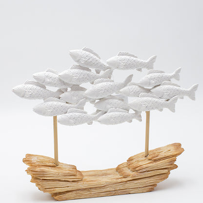 ΔΙΑΚΟΣΜΗΤΙΚΟ ΓΛΥΠΤΟ ΚΟΠΑΔΙ ΨΑΡΙΩΝ ΠΟΛΥΡΕΖΙΝ ΦΥΣΙΚΟ-ΛΕΥΚΟ 26x5x21