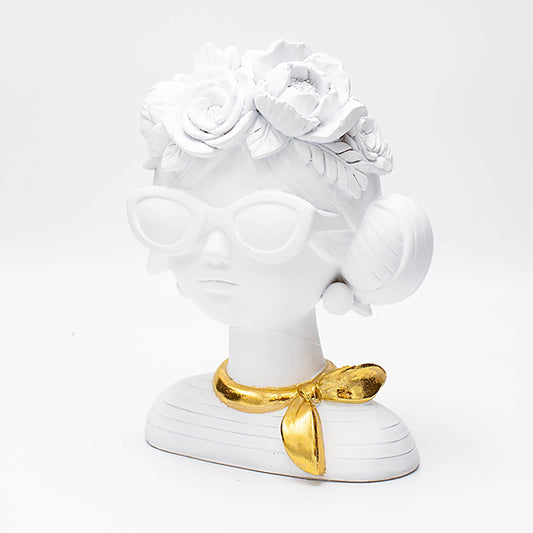 ΔΙΑΚΟΣΜΗΤΙΚΟ ΓΥΝΑΙΚΑ ΠΟΛΥΡΕΖΙΝ ΛΕΥΚΟ-ΧΡΥΣΟ 14x10x20