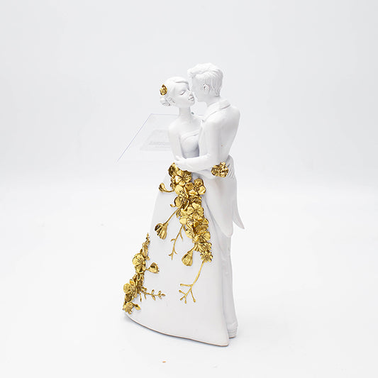 ΖΕΥΓΑΡΙ ΠΟΛΥΡΕΖΙΝ ΛΕΥΚΟ - ΧΡΥΣΟ 11.2x5x20