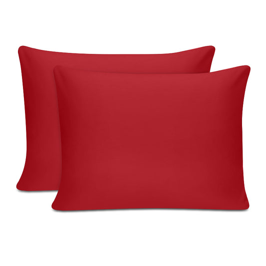 Μαξιλαροθήκες Ύπνου Tonne Cotton Box Σετ 2 Τμχ Χρώμα Κόκκινο 50x70εκ