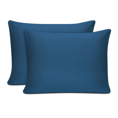 Μαξιλαροθήκες Ύπνου Tonne Cotton Box Σετ 2 Τμχ Χρώμα Πετρόλ 50x70εκ