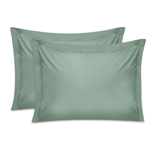 Μαξιλαροθήκες Ύπνου Tonne Cotton Box Σετ 2 Τμχ Χρώμα Πράσινο 50x70+5εκ