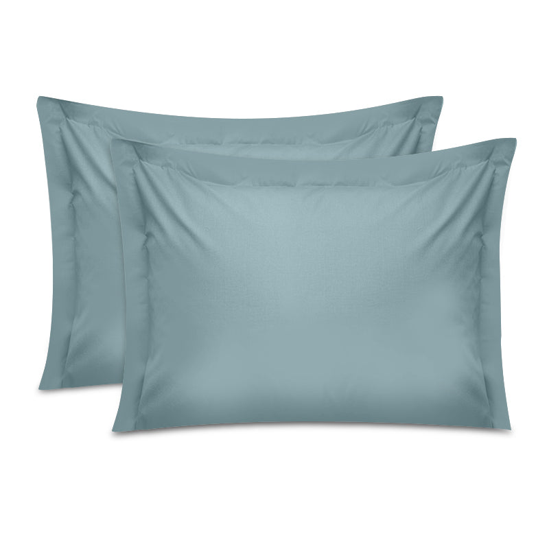 Μαξιλαροθήκες Ύπνου Tonne Cotton Box Σετ 2 Τμχ Χρώμα Μπλε 50x70+5εκ