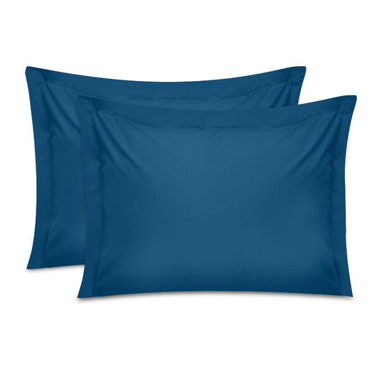 Μαξιλαροθήκες Ύπνου Tonne Cotton Box Σετ 2 Τμχ Χρώμα Πετρόλ 50x70+5εκ