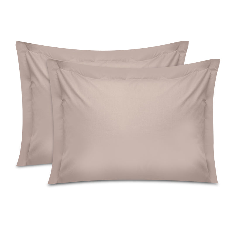 Μαξιλαροθήκες Ύπνου Tonne Cotton Box Σετ 2 Τμχ Χρώμα Μπεζ 50x70+5εκ