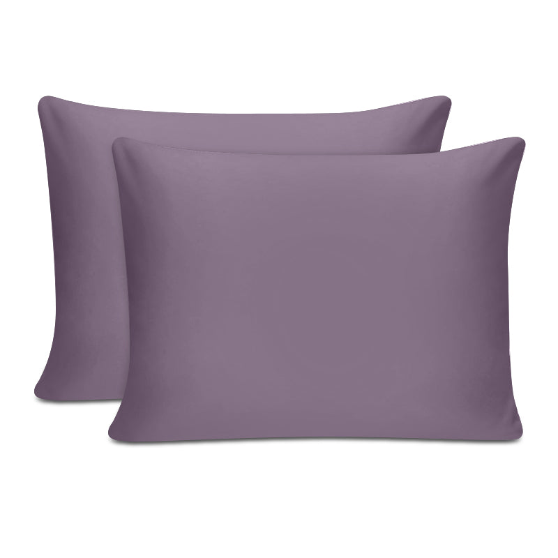 Μαξιλαροθήκες Ύπνου Tonne Cotton Box Σετ 2 Τμχ Χρώμα Dusty Rose 50x80εκ