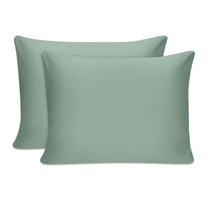 Μαξιλαροθήκες Ύπνου Tonne Cotton Box Σετ 2 Τμχ Χρώμα Πράσινο 50x80εκ