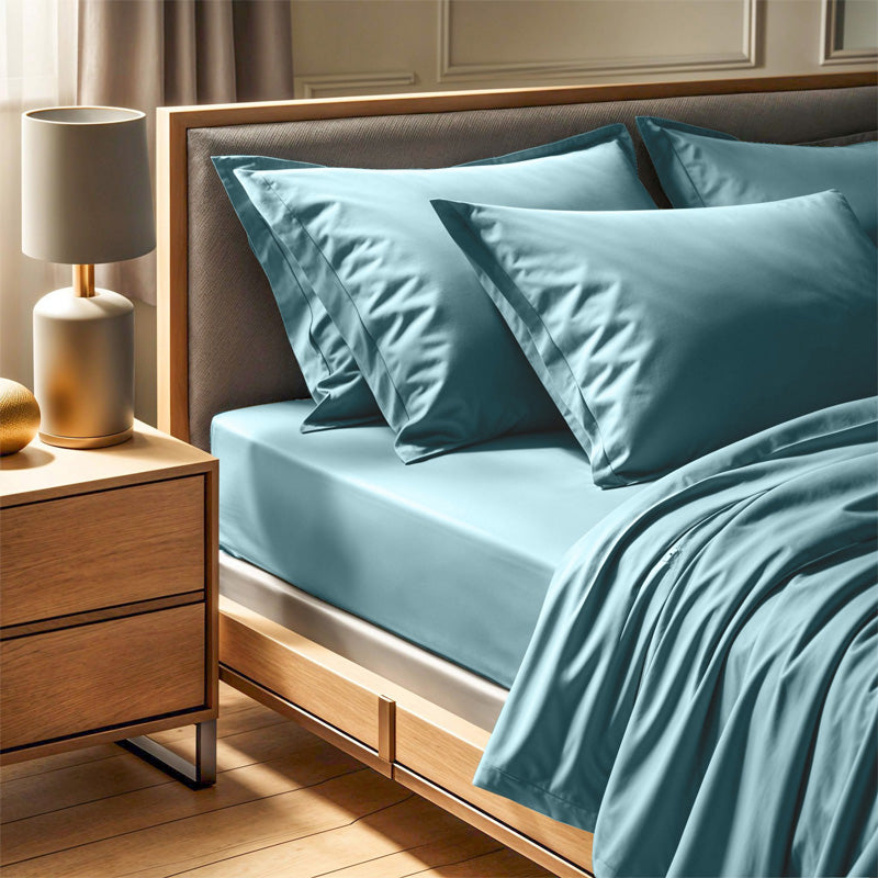 Σεντόνι Tonne Cotton Box Διπλό 240x260εκ Χρώμα Μέντα