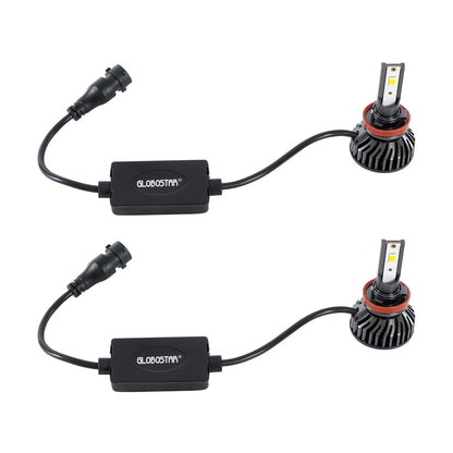 LEDKITF2 82027 Λάμπα H11 CANbus LED 30W/60W 3500lm/7000lm 360° DC 12-24V Αδιάβροχο IP65 Ψυχρό Λευκό 6000K - CREE COB Chip - Μ4 x Π4 x Υ6.6 - Πακέτο 2 Τεμαχίων