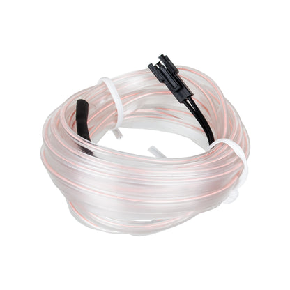 82200 TUBE 360° Degree Διακοσμητική EL-Wire Neon Αυτοκινήτου Κορδόνι ΣΕΤ 3m 1W/3m 30lm/m 360° DC 12V με Βύσμα Αναπτήρα Αυτοκινήτου Αδιάβροχη IP68 Ψυχρό Λευκό 6000K