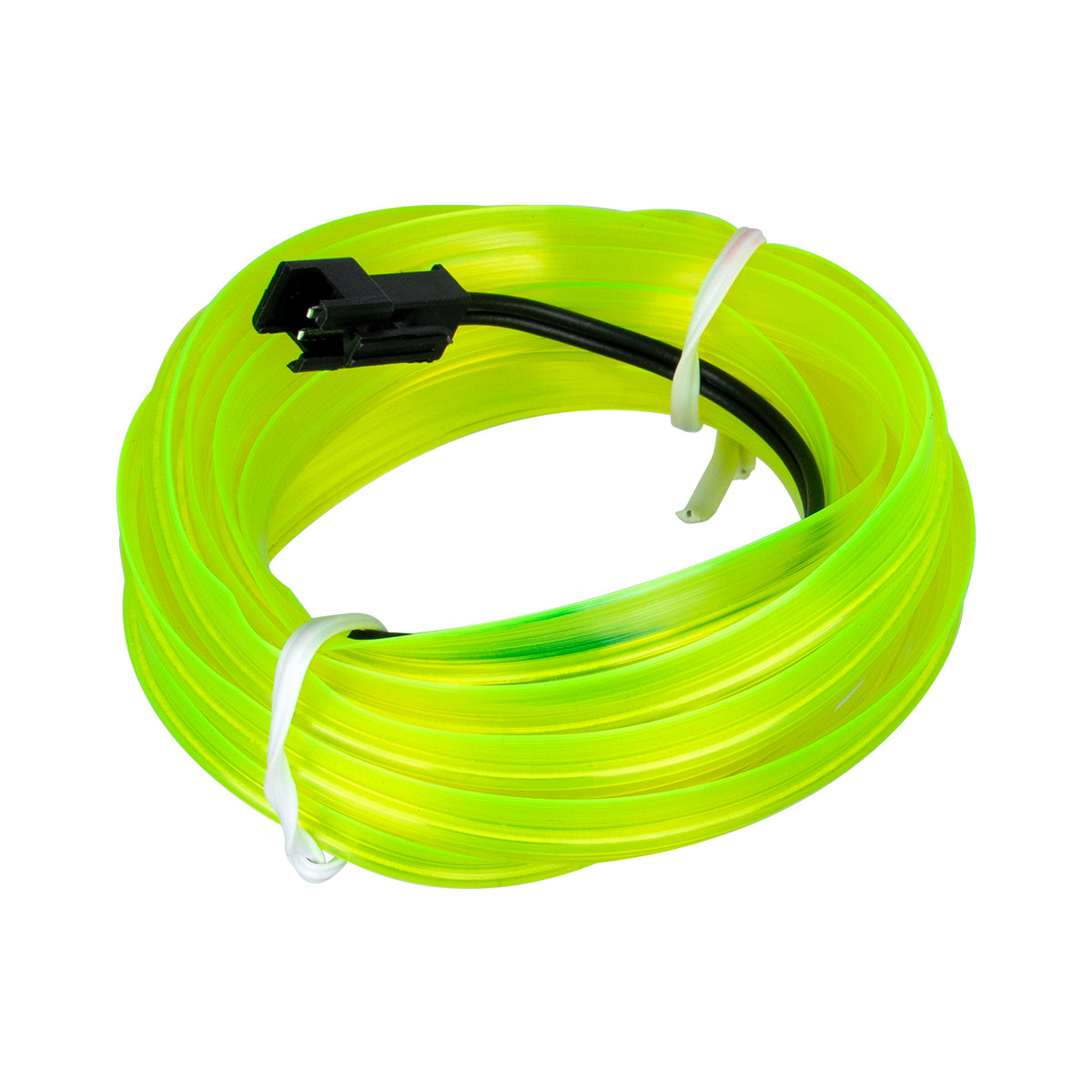82202 TUBE 360° Degree Διακοσμητική EL-Wire Neon Αυτοκινήτου Κορδόνι ΣΕΤ 3m 1W/3m 30lm/m 360° DC 12V με Βύσμα Αναπτήρα Αυτοκινήτου Αδιάβροχη IP68 Πράσινο Φωσφορούχο