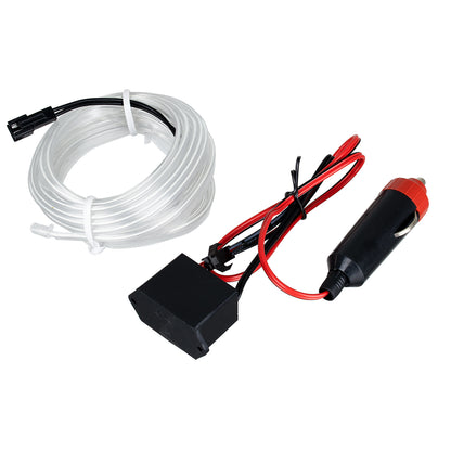 82204 TUBE 360° Degree Διακοσμητική EL-Wire Neon Αυτοκινήτου Κορδόνι ΣΕΤ 3m 1W/3m 30lm/m 360° DC 12V με Βύσμα Αναπτήρα Αυτοκινήτου Αδιάβροχη IP68 Γαλάζιο