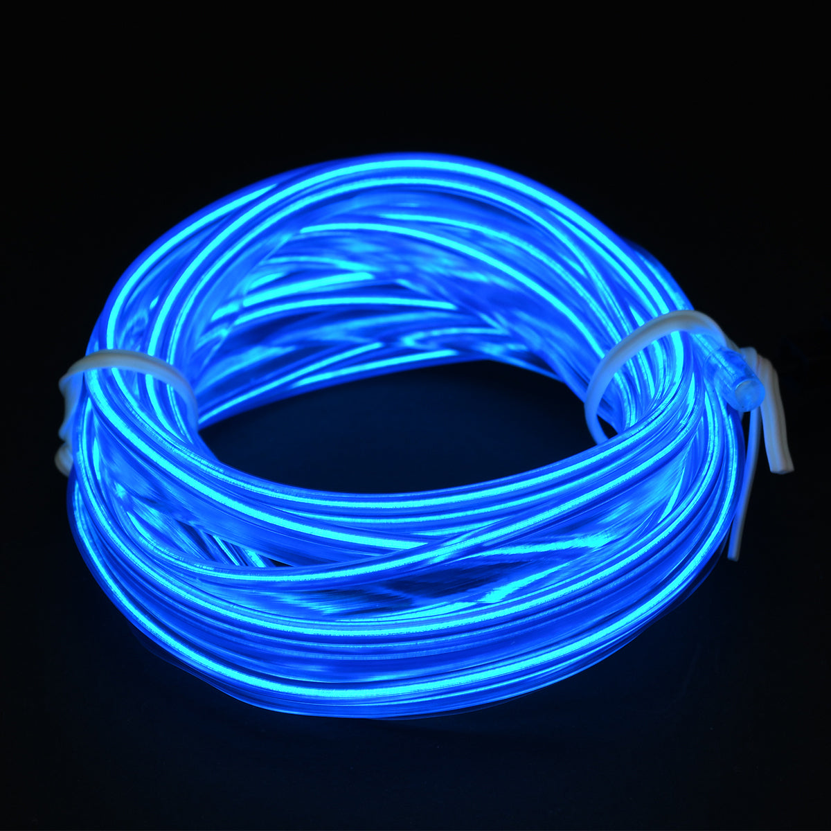 82205 TUBE 360° Degree Διακοσμητική EL-Wire Neon Αυτοκινήτου Κορδόνι ΣΕΤ 3m 1W/3m 30lm/m 360° DC 12V με Βύσμα Αναπτήρα Αυτοκινήτου Αδιάβροχη IP68 Μπλε