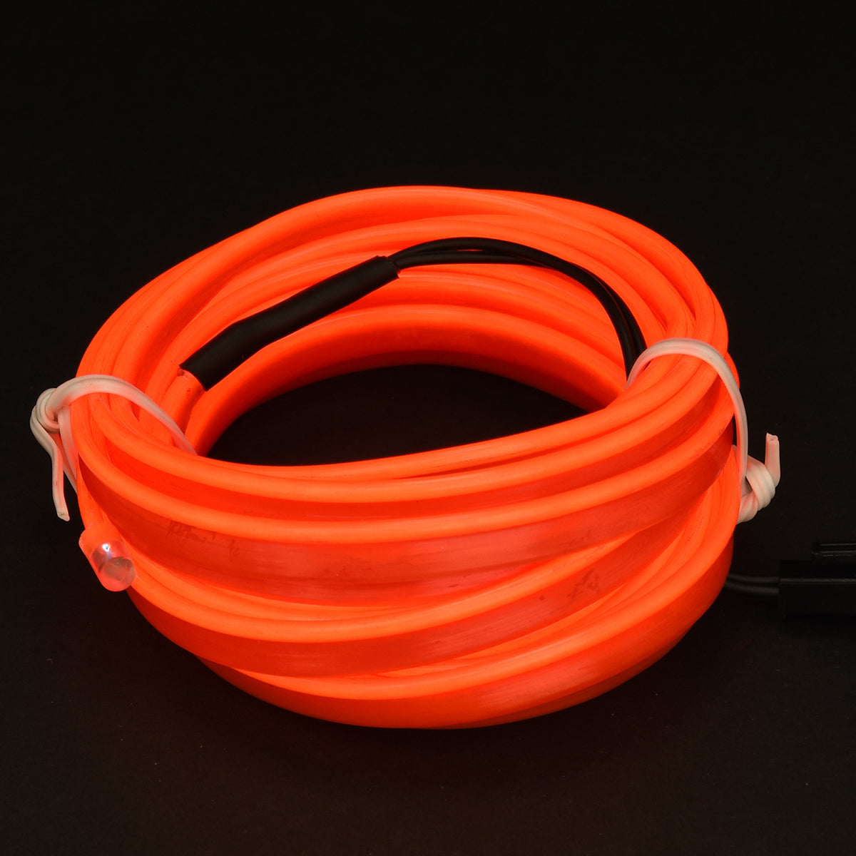 82206 TUBE 360° Degree Διακοσμητική EL-Wire Neon Αυτοκινήτου Κορδόνι ΣΕΤ 3m 1W/3m 30lm/m 360° DC 12V με Βύσμα Αναπτήρα Αυτοκινήτου Αδιάβροχη IP68 Κόκκινο