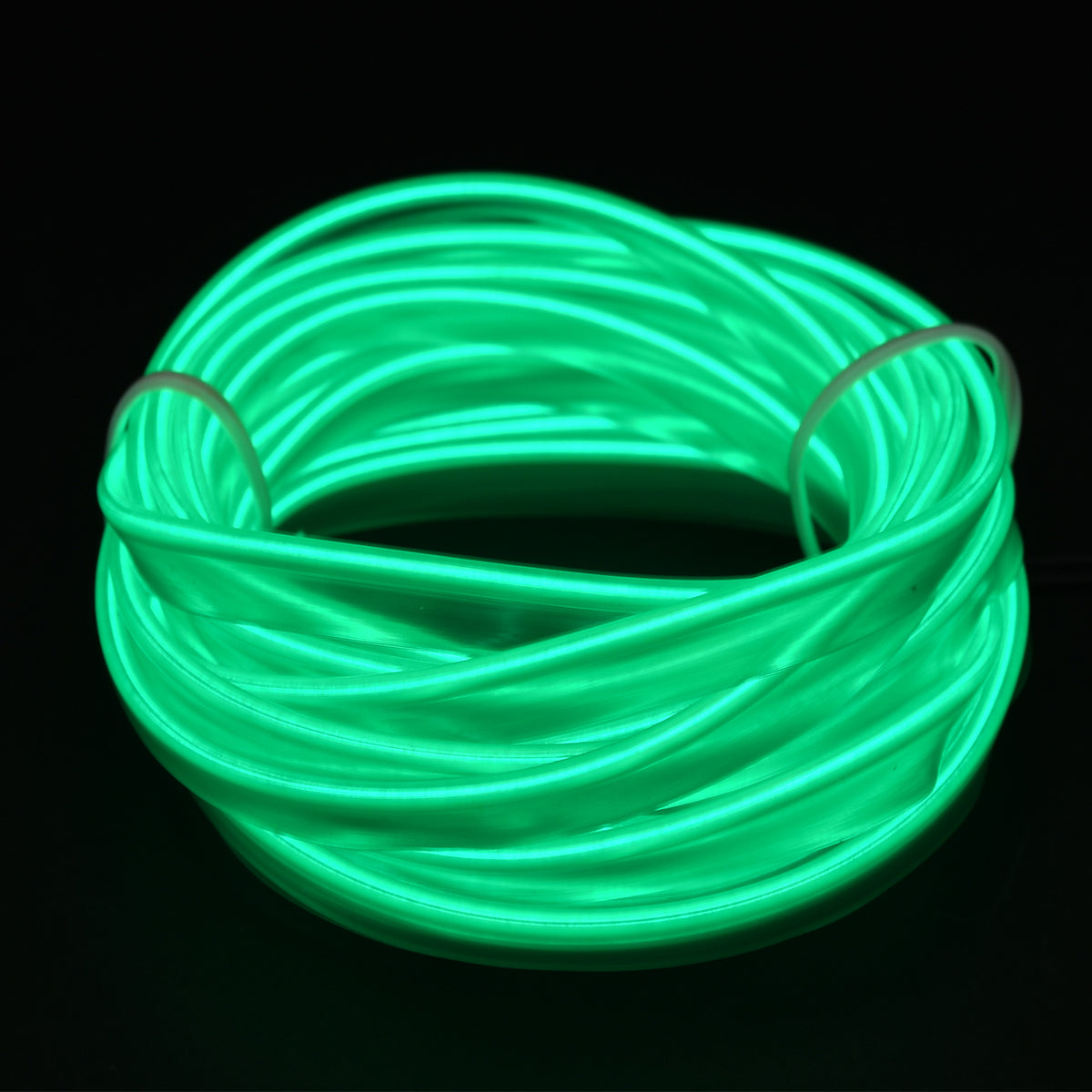 82209 TUBE 360° Degree Διακοσμητική EL-Wire Neon Αυτοκινήτου Κορδόνι ΣΕΤ 3m 1W/3m 30lm/m 360° DC 12V με Βύσμα Αναπτήρα Αυτοκινήτου Αδιάβροχη IP68 Πράσινο