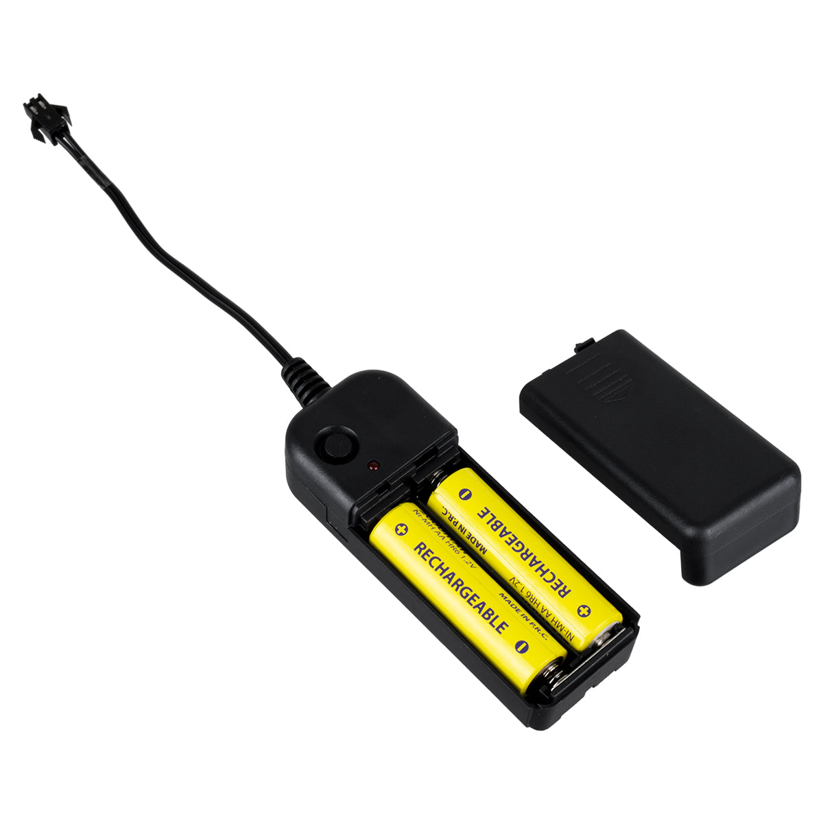 82221 Φορητός Ελεγκτής Τροφοδοσίας - Τροφοδοτικό για TUBE 360° Degree Διακοσμητική EL-Wire Neon Αυτοκινήτου Κορδόνι με Μπαταρίες 2xAA