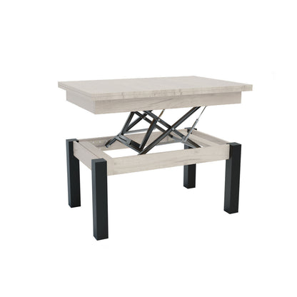 Τραπέζι Σαλονιού Transformer Λευκό 90x60x50