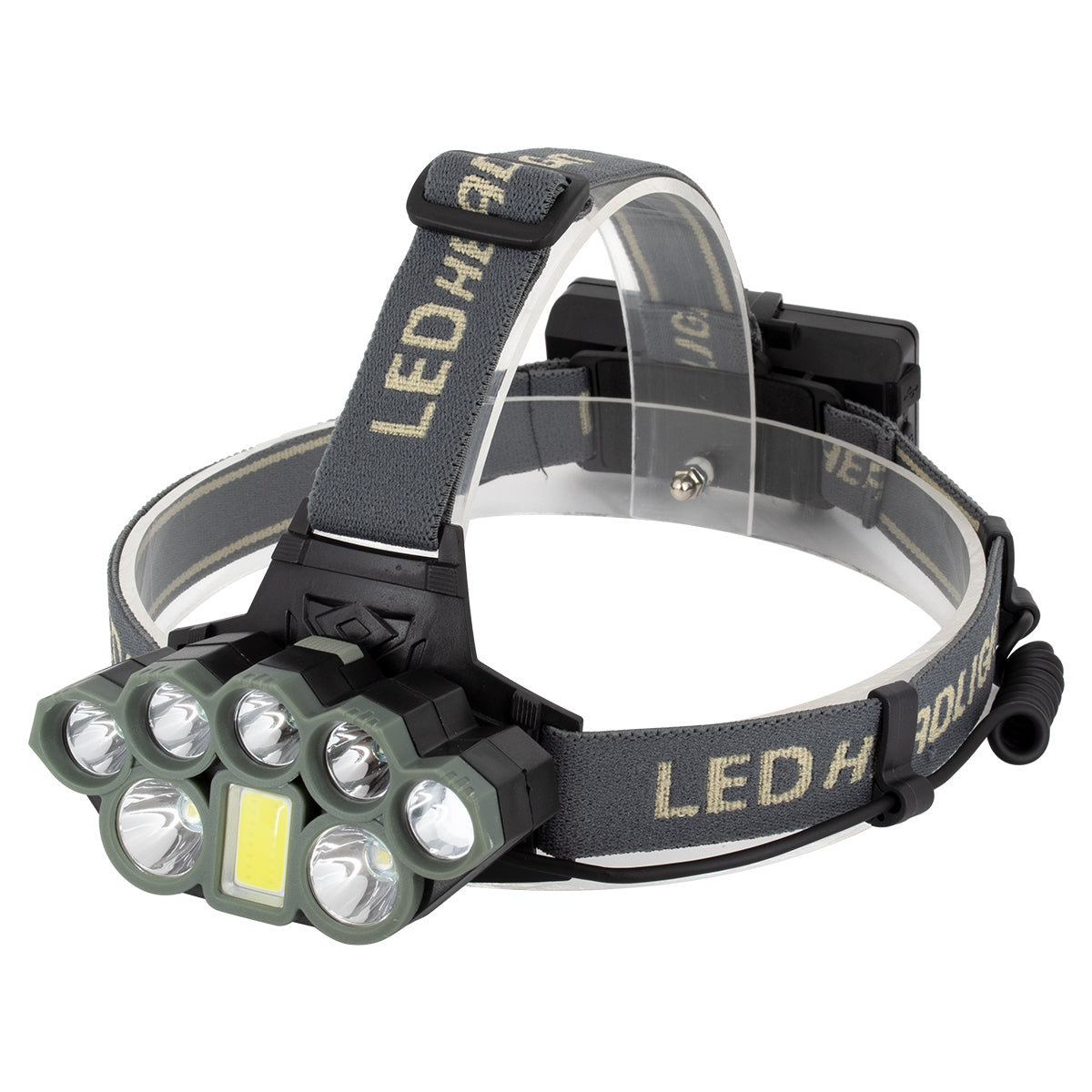 HEADLAMP 79062 Φακός Κεφαλής LED 40W 4000lm 15~60° DC 5V με USB-C με Επαναφορτιζόμενη Μπαταρία Li-ion 3.7V 2x18650 6000mAh Αδιάβροχο IP54 Ψυχρό Λευκό 6000K - CREE XML2-T6 Chip - Μ9.2 x Π3 x Υ4.5