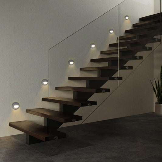 STEPART KLV-101-0075 Χωνευτό Φωτιστικό Σκαλοπατιού / Διαδρόμου LED 3W 375lm 45° AC 220-240V Αδιάβροχο IP65 Θερμό Λευκό 2700K - Lumileds SMD Chip & TÜV SÜD Driver - Γκρι Ανθρακί Ματ - Μ8.3 x Π4.5 x Υ8.3 / Q6.55 x 6.55