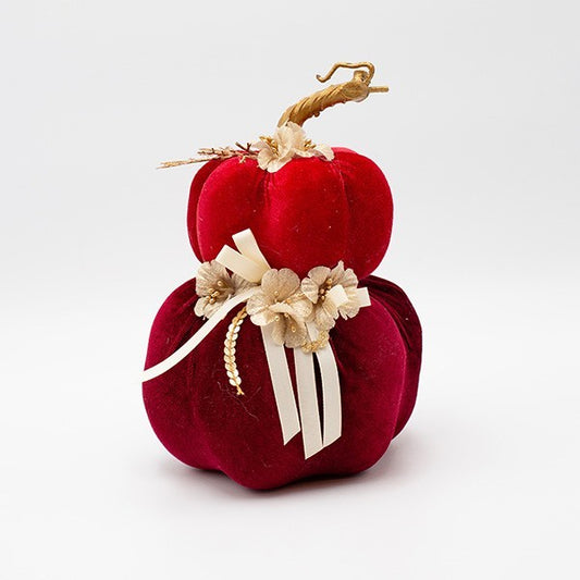 ΒΕΛΟΥΔΙΝΗ ΚΟΛΟΚΥΘΑ ΔΙΠΛΗ ΚΟΚΚΙΝΗ ΜΠΟΡΝΤΟ 15x22εκ