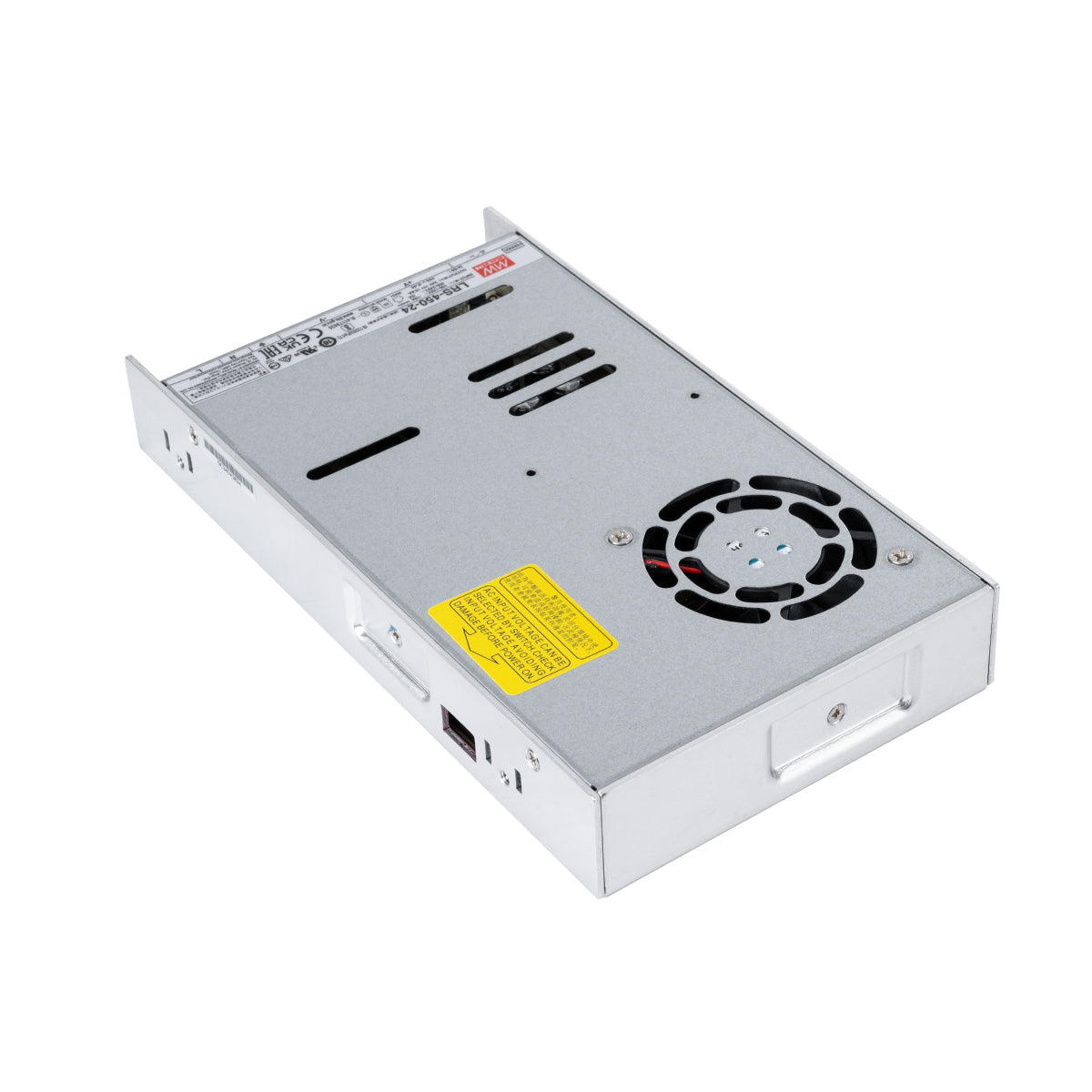 MEANWELL-LRS450-24 90787 Τροφοδοτικό/Μετασχηματιστής PELV 450W 18.8A DC 24V IP20 - AC 220-240V σε DC 24V / Ρυθμιζόμενo από DC 21.6V έως DC 28.8V - Μ22.5 x Π12.4 x Υ3.5