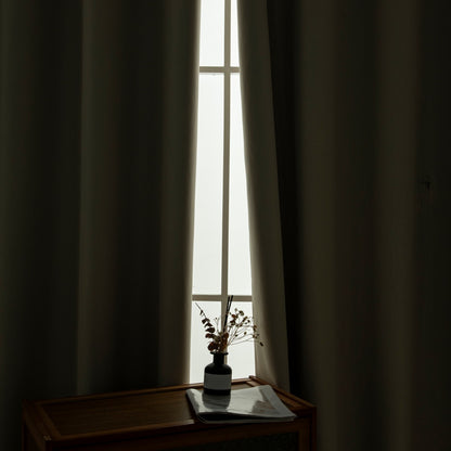 Κουρτίνα Full Blackout Σκίασης με 8 Κρίκους Soft Art 8391 140x270εκ Άμμου