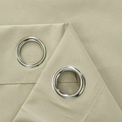 Κουρτίνα Full Blackout Σκίασης με 8 Κρίκους Soft Art 8391 140x270εκ Άμμου