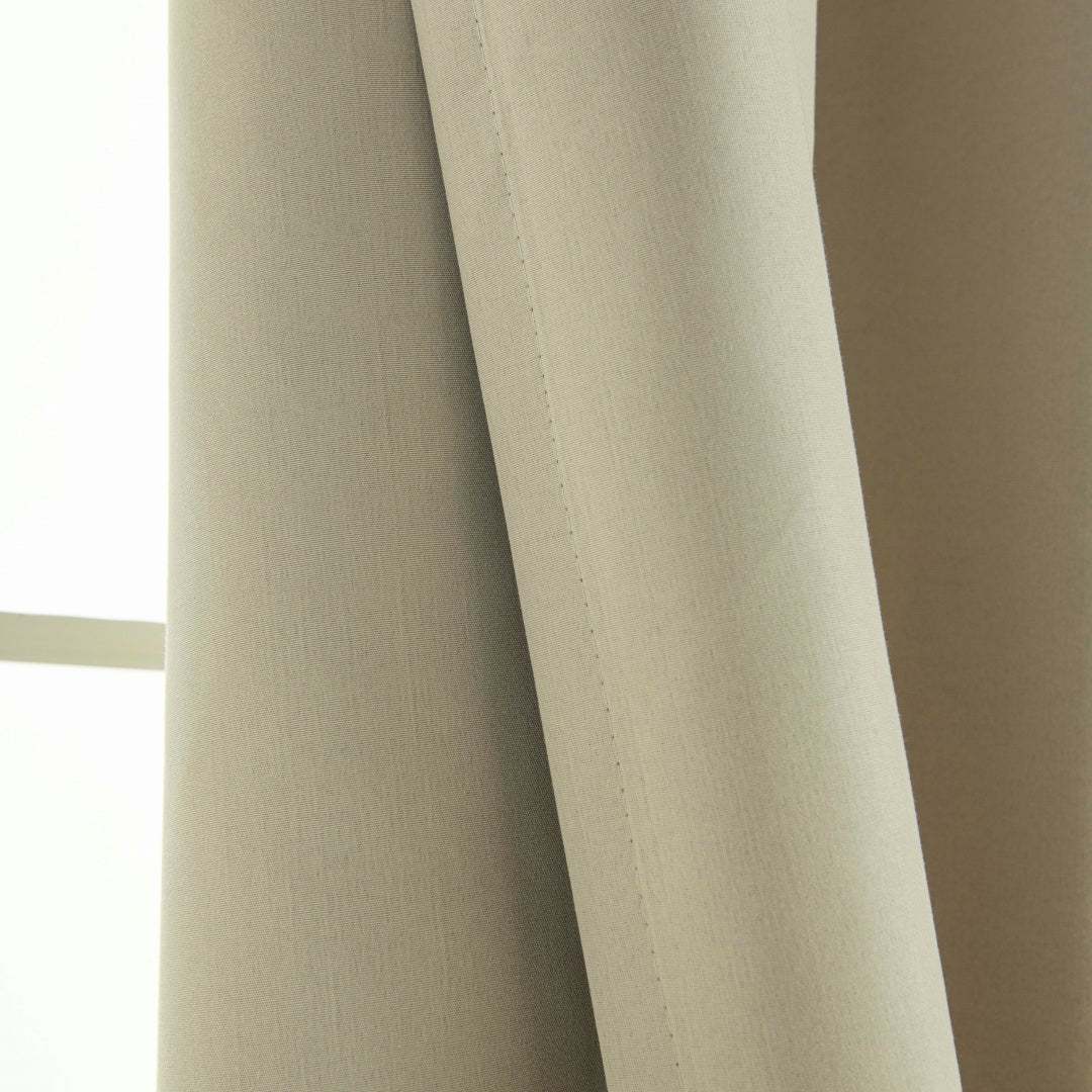 Κουρτίνα Full Blackout Σκίασης με 8 Κρίκους Soft Art 8391 140x270εκ Άμμου