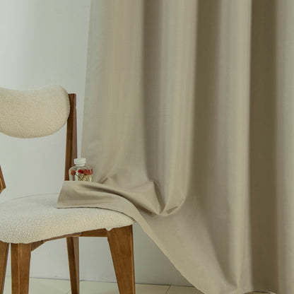 Κουρτίνα Full Blackout Σκίασης με 8 Κρίκους Soft Art 8391 140x270εκ Άμμου