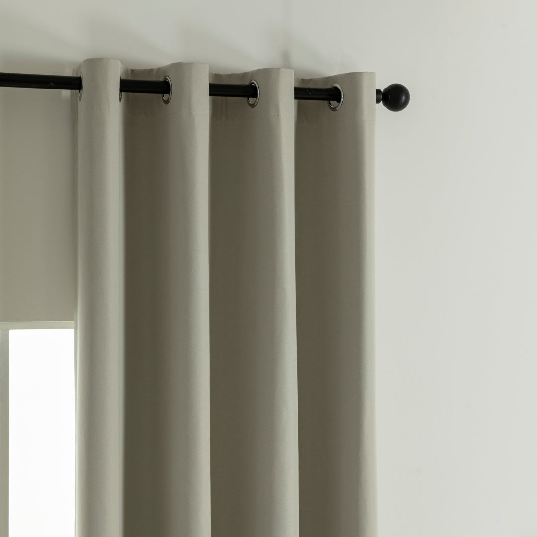 Κουρτίνα Full Blackout Σκίασης με 8 Κρίκους Soft Art 8391 140x270εκ Σκούρο Μπεζ