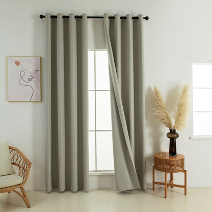 Κουρτίνα Full Blackout Σκίασης με 8 Κρίκους Soft Art 8391 140x270εκ Σκούρο Μπεζ