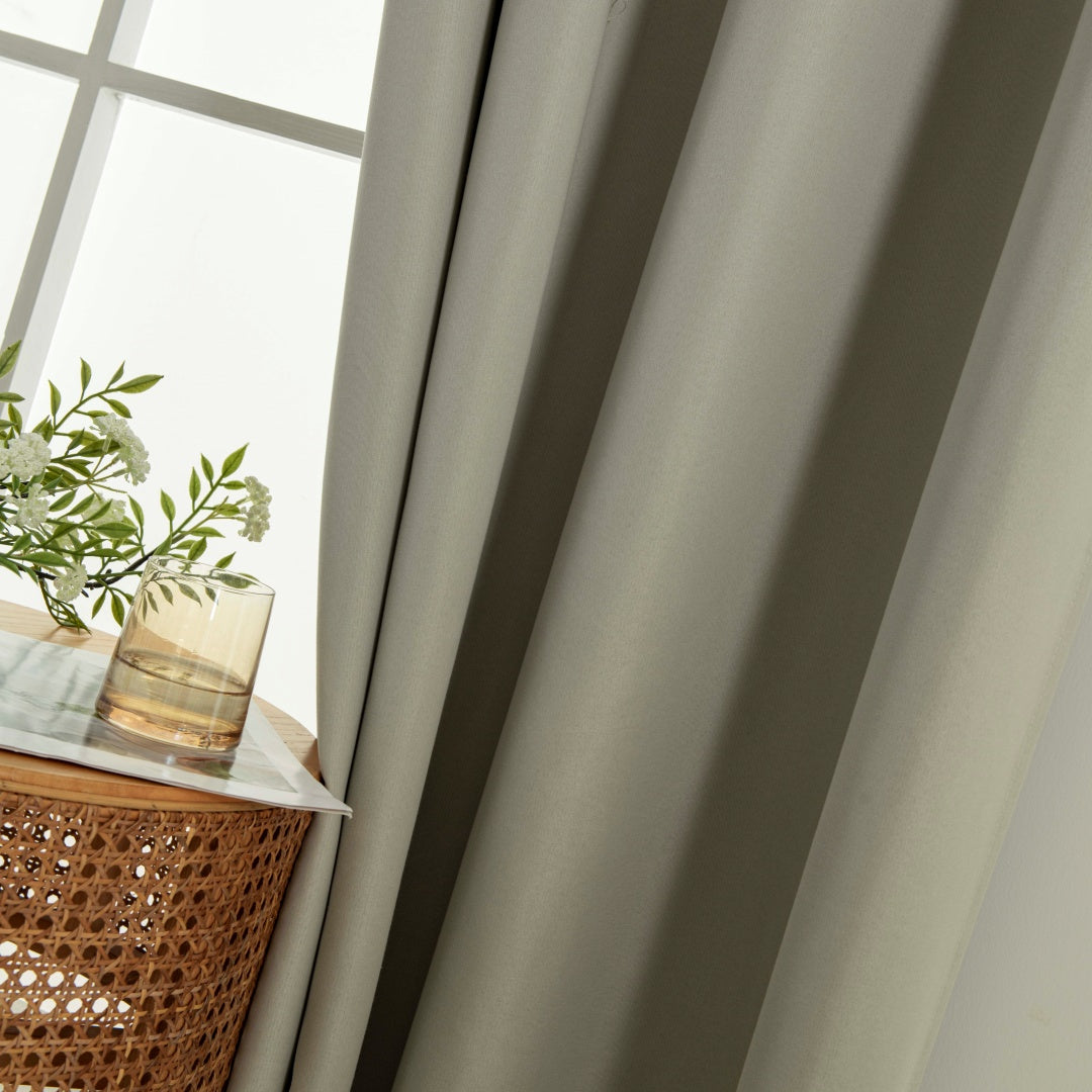 Κουρτίνα Full Blackout Σκίασης με 8 Κρίκους Soft Art 8391 140x270εκ Σκούρο Μπεζ