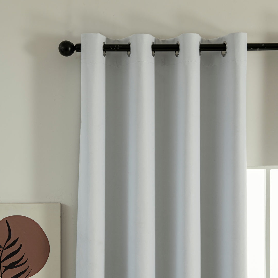 Κουρτίνα Full Blackout Σκίασης με 8 Κρίκους Soft Art 8391 140x270εκ Πάγου